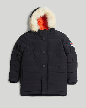 Bellfield parka with faux fur hood in black best sale