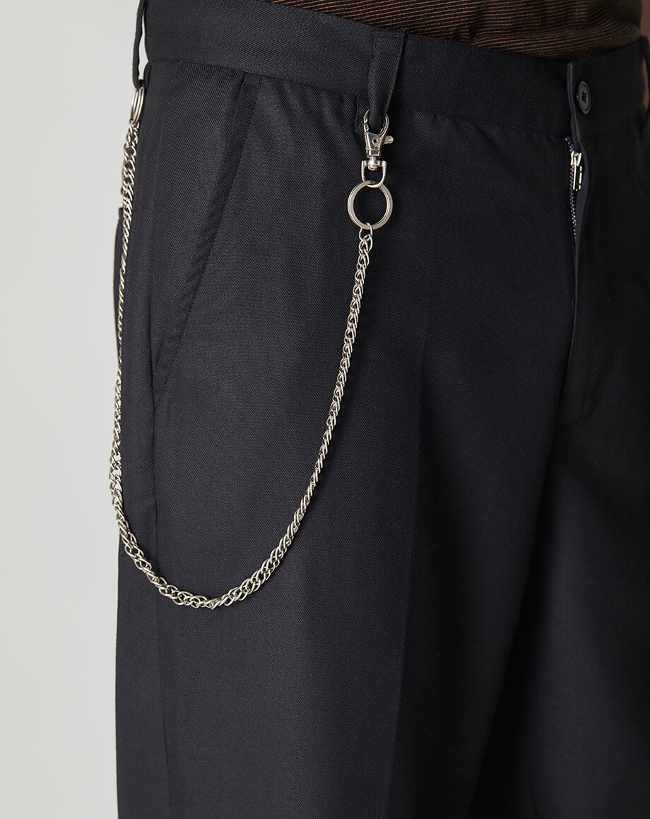 Bellfield Exeter Cropped Tapered Trousers in Black Men's Trousers