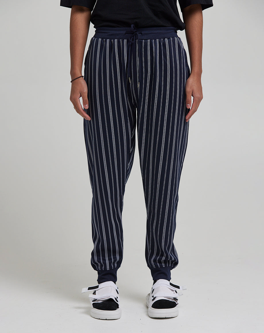 D STRUCT FILIP MEN S STRIPED TRACK PANTS NAVY Bellfield Clothing