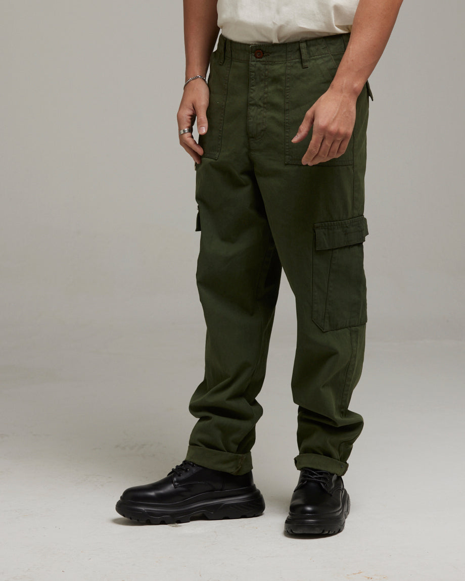 Buy Men's Brown Relaxed Fit Cargo Parachute Pants Online at Bewakoof