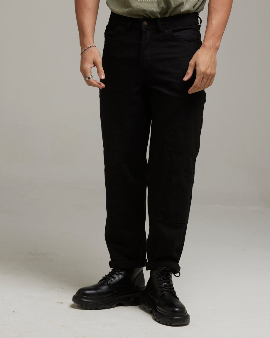 Black carpenter deals pants mens