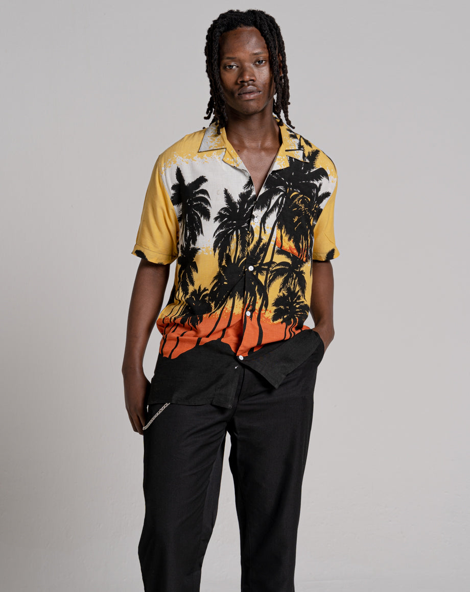 Balenciaga on sale hawaiian shirt