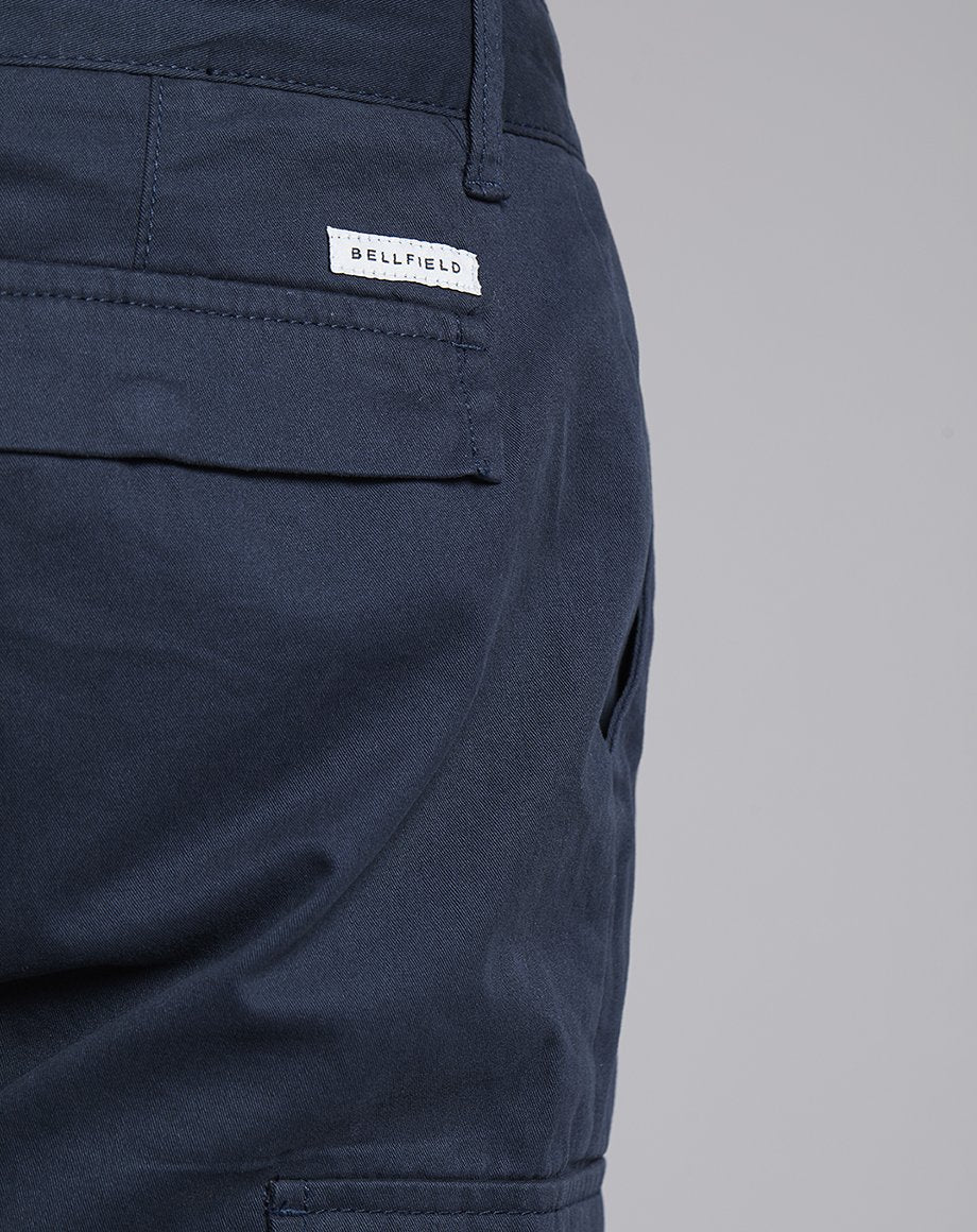 Bellfield Willza Cargo Men's Trousers in Navy - Bellfield Clothing